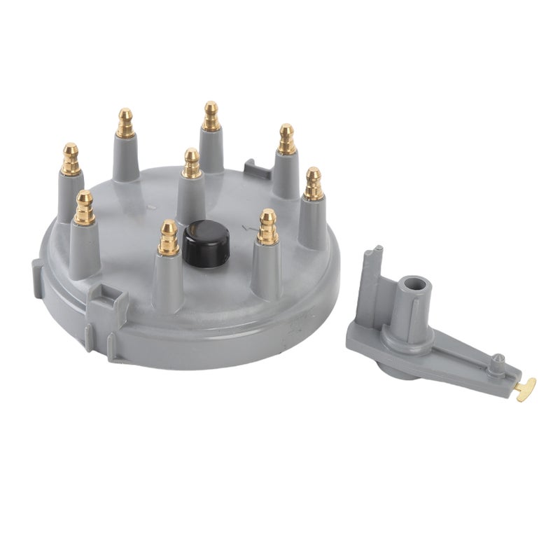 Ignition Distributor Cap Rotor Kit DC12V 8233 Brass Terminals Replacement for Bronco E-150 E-250 V8 5.0L 5.8L Grey - Image 3