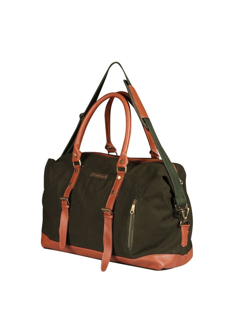 ماونت هود حقيبة دفل من MOUNTHOOD للرجال والنساء - قماش عالي الجودة يدوم طويلاً مع جلد صناعي - أخضر - Image 2