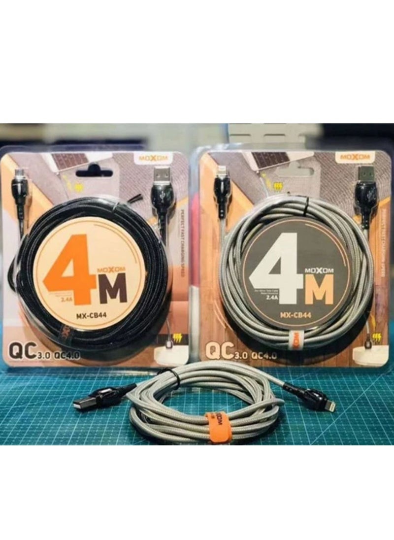 MOXOM Moxom 4M QC 4.0 Fast charge cable USB Lightning cable  - Image 3