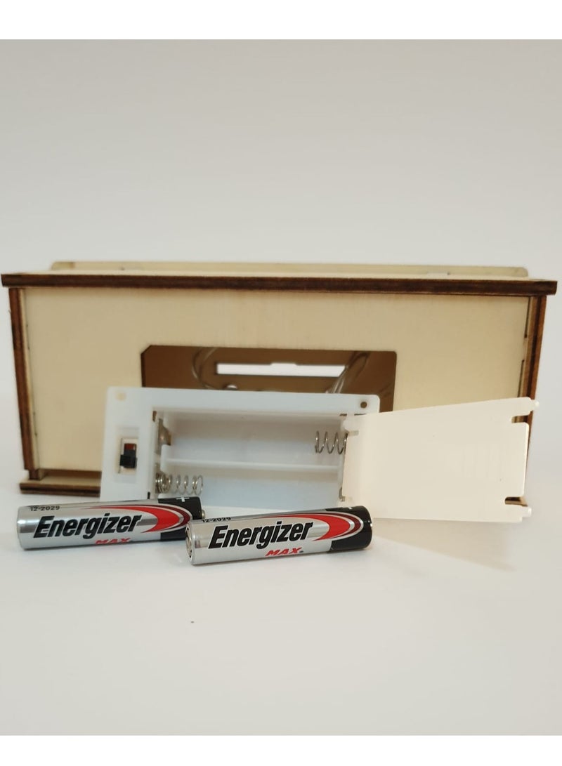 Grneric Wood Ramadan Kareem Table Lamp with Mosque Décor – 19 × 14 cm | Elegant Ramadan & Eid Lighting - Image 5