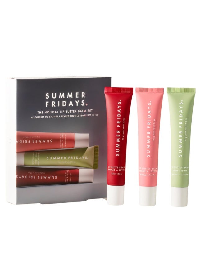 Summer Fridays The Holiday Lip Butter Balm Set 3*15G - Image 1