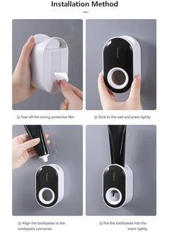 Automatic Toothpaste Dispenser, Wall Mounted, Hands-Free (Black) - pzsku/Z50F12FFA7AD7461FF33CZ/45/_/1737461676/1d1b154e-8323-4c3a-9699-68194779f138