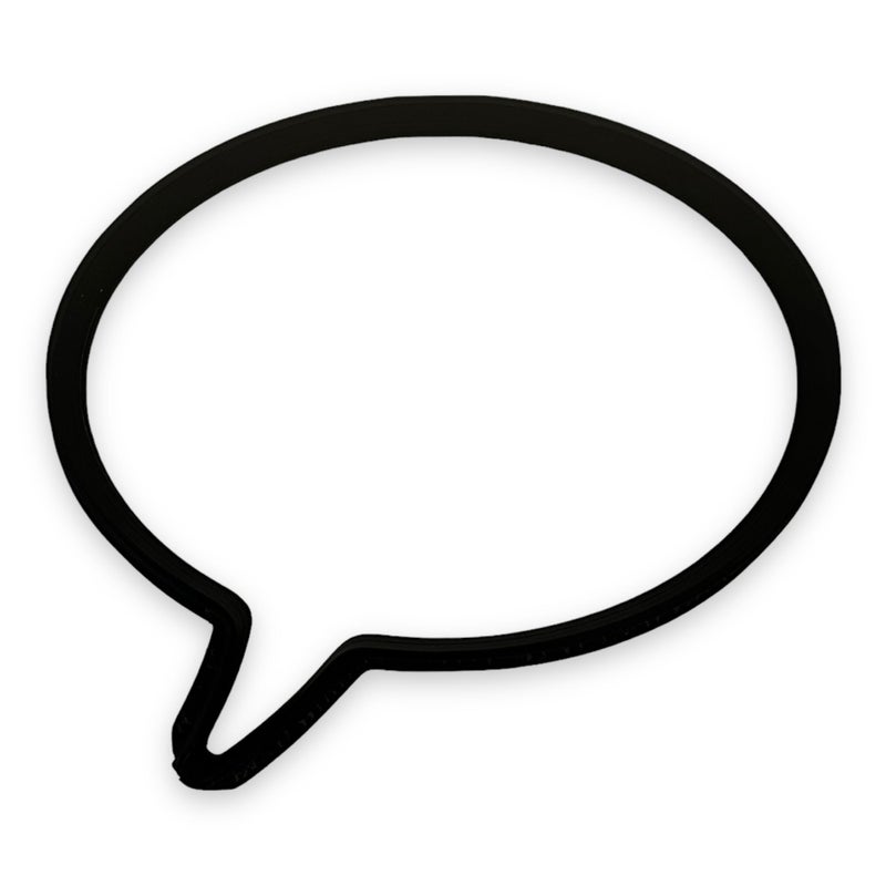 Bundle of Fun Speech Bubble Round Cookie Cutter with Easy to Push Design (4 inch) - Image 1