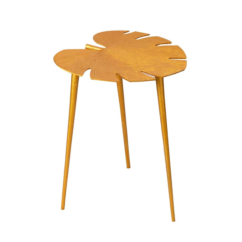 Nestroots Gold Metal Side Table for Living Room Bedroom Balcony 21 Inches Height Modern Design - Image 4