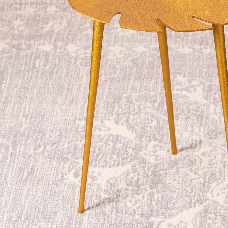 Nestroots Gold Metal Side Table for Living Room Bedroom Balcony 21 Inches Height Modern Design - Image 3