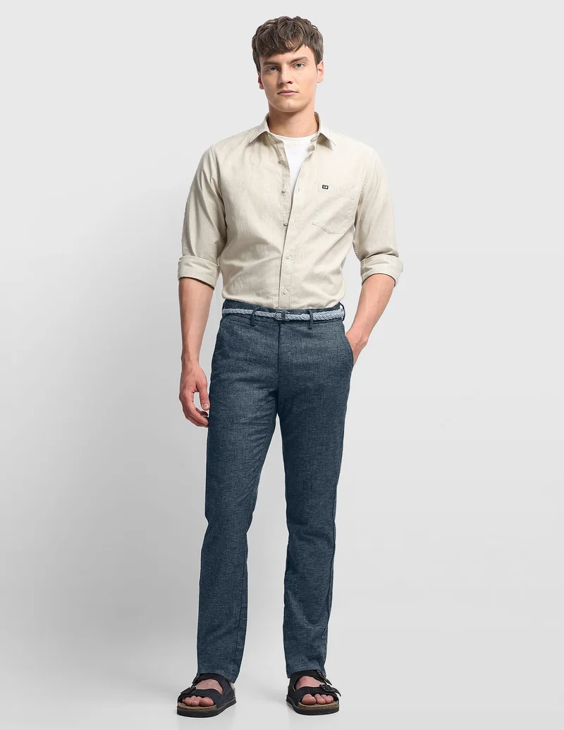 Arrow Heathered Hudson Tailored Fit Trousers