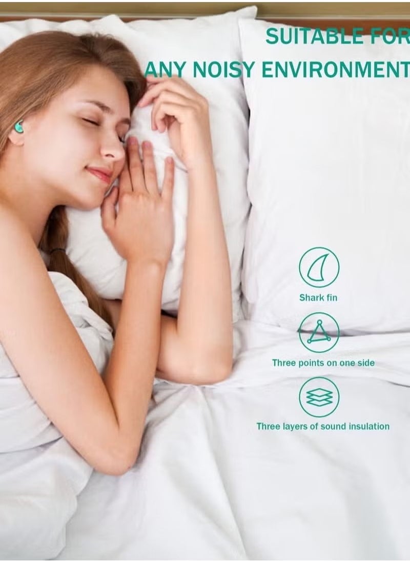 KIIUMI - Soundproof Earplugs, Ear Plugs for Sleeping, Reusable Silent Anti-Noise Dormitory Nap, with 40dB Highest NRR Airplanes Swimming Concerts Travel (2 Pairs) - Image 1