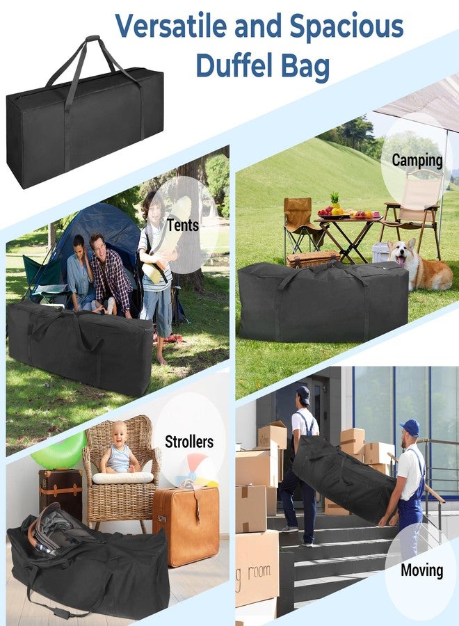 COOLBEBE Sports Duffle Bag - Extra Large Travel Duffel Luggage Bag with Upgrade Zipper, Durable & Water Resistant, Black…, Black, 52" x 12" x 16", Classic - Image 2