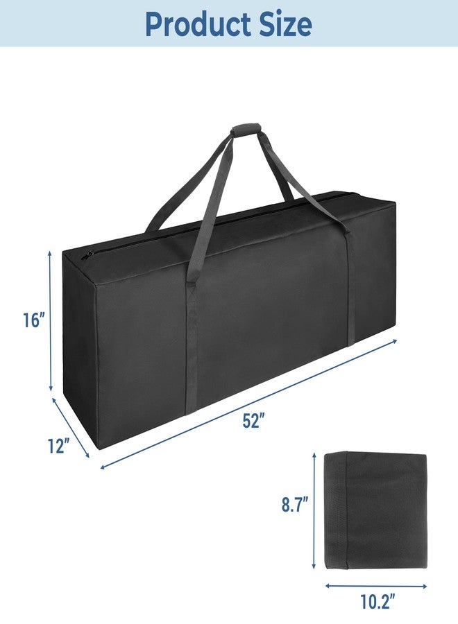 COOLBEBE Sports Duffle Bag - Extra Large Travel Duffel Luggage Bag with Upgrade Zipper, Durable & Water Resistant, Black…, Black, 52" x 12" x 16", Classic - Image 5