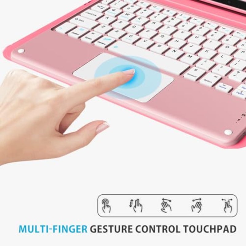 Touchpad Keyboard Case for 2025 11 Galaxy Tab A11+/ 2023 A9+ 5G/Wi-Fi;Detachable Wireless Keyboard with Pencil Holder Folio Cover for Galaxy Tab A11 Plus/ A9 Plus 11-Inch - Image 3