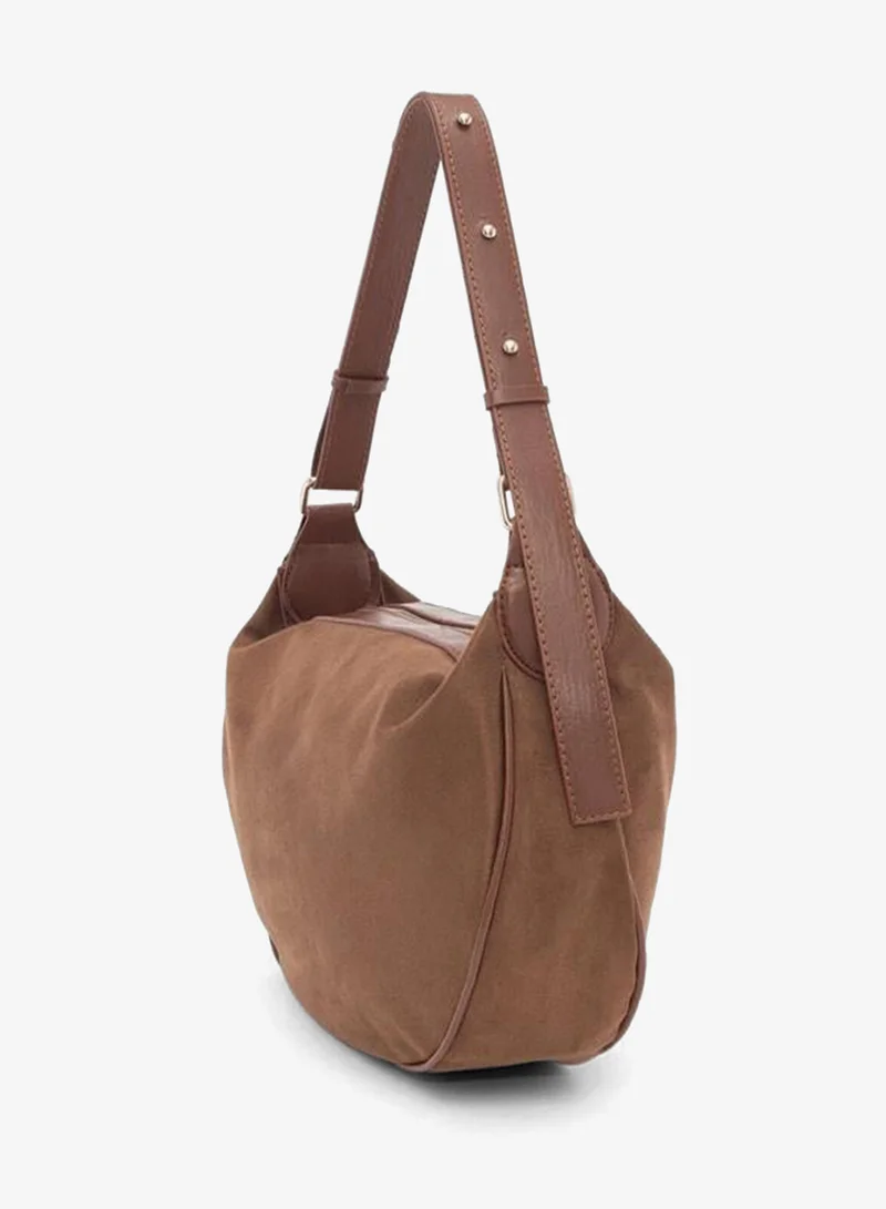 Shule Bags  Poppin Suede Shoulder Bag Taba. for Women | Best Price UAE