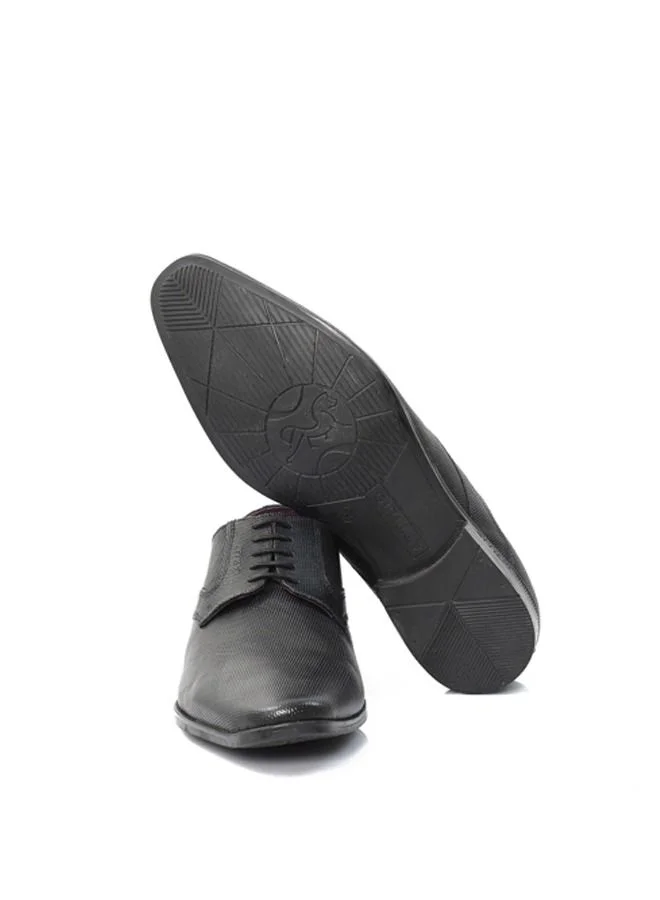 ATTILIO Men's Jousen Lace up Derby Comfort Black Leather Work Office Formal Occasion Party Casual Wear Italian Design