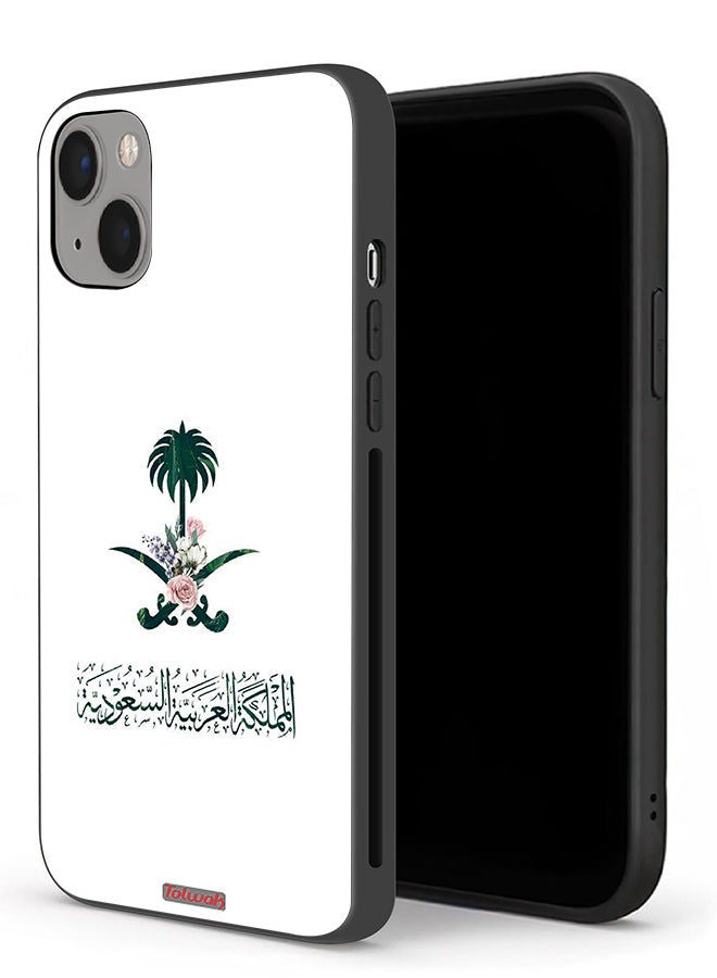 Tolwak Apple iPhone 13 Protective Case Kingdom Of Saudi Arabia Sign Of Flowers - Image 1