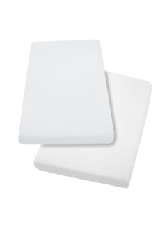 Clevamama Jersey Cotton Fitted Sheets For Travel Cot 68x97x10 Cm  - Image 2
