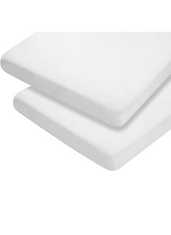 Clevamama Jersey Cotton Fitted Sheets For Travel Cot 68x97x10 Cm  - Image 3