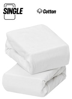 Clevamama Jersey Cotton Fitted Sheets For Travel Cot 68x97x10 Cm  - Image 1