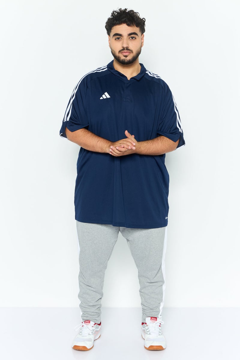 Adidas Men Sportswear Fit Brand Logo Polo Shirt, Navy Blue  - Image 2
