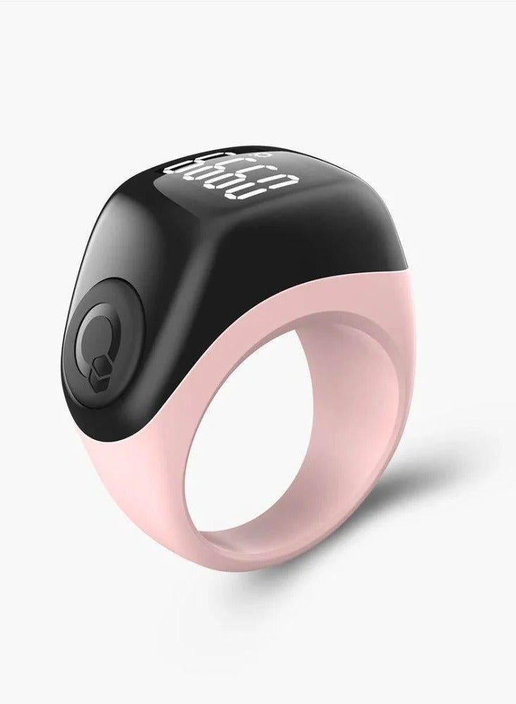 iQIBLA Smart Tasbih Ring, Adjustable Tasbih Counter Ring in 3 Sizes (18/20/22/mm) Pink Color  - Image 2