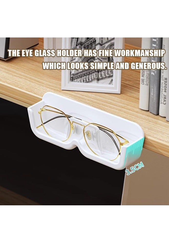 Generic Eyeglass Holder Glasses Stand Storage Rack, Wall Mounted Sunglasses Storage Organizer, Plastic Glasses Frame Display Stand (White)  - Image 4