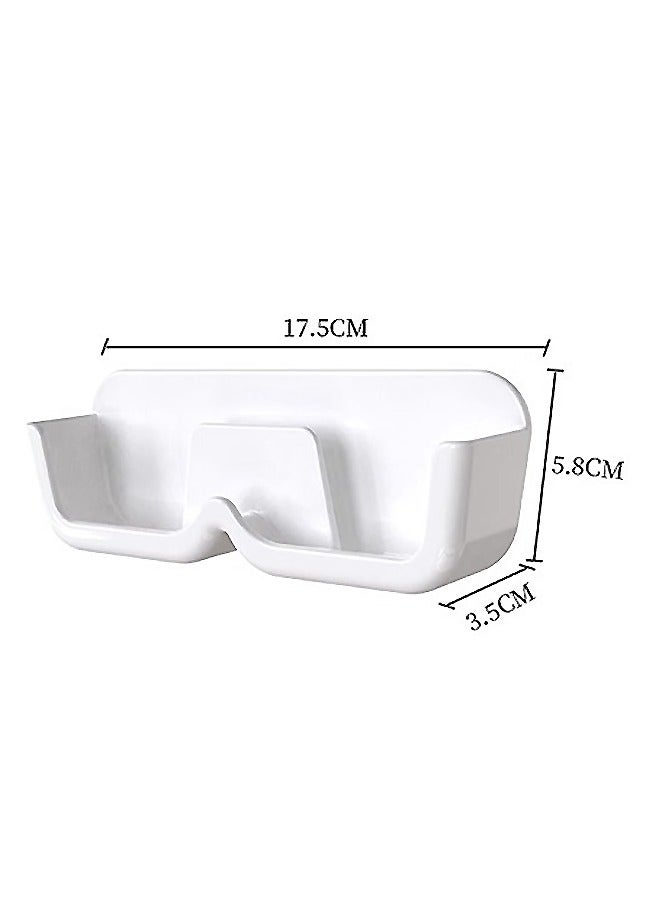 Generic Eyeglass Holder Glasses Stand Storage Rack, Wall Mounted Sunglasses Storage Organizer, Plastic Glasses Frame Display Stand (White)  - Image 2
