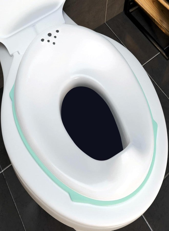 AEREX Portable Baby Potty Toilet Seat Ideal for 0 to 5 Year Baby Potty Training Seat for Boys and Girls Potty Fits Round & Oval Toilets, Toddler Oval Western Toilets (Blue) - Image 1