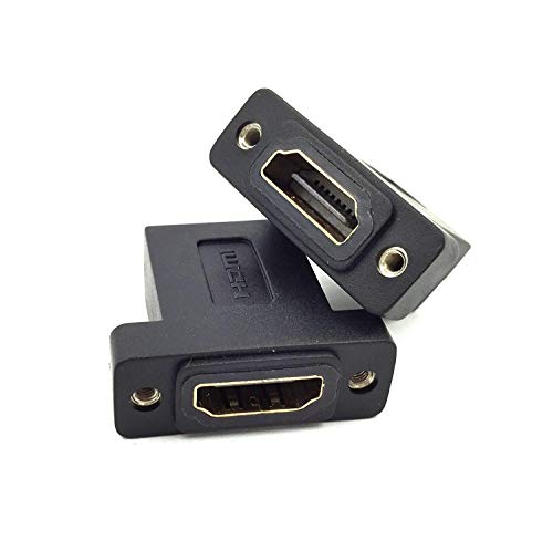 Haokiang HDMI Coupler Adapter, (2-Pack) HDMI Female to Female Insert Keystone Panels Wall Plate Connectors Coupler Adapter (Black HDMI F/F) - Image 4