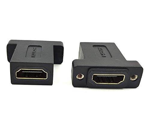 Haokiang HDMI Coupler Adapter, (2-Pack) HDMI Female to Female Insert Keystone Panels Wall Plate Connectors Coupler Adapter (Black HDMI F/F) - Image 5