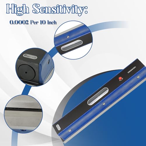WFLNHB 12 Inch Precision Level Accuracy 0.0002 Per 10 Inch Machinist Tool Used to Test the Horizontal Position of Equipment and Flatness - Image 4