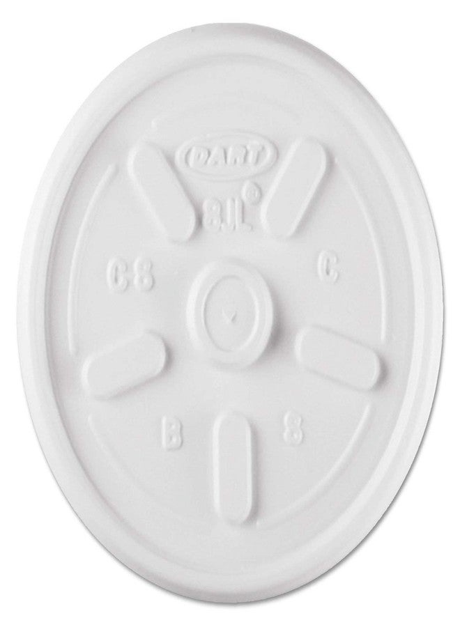 Dart Plastic Lids, 4oz Cups, Translucent, 100/Sleeve, 10 Sleeves/Carton - Image 3