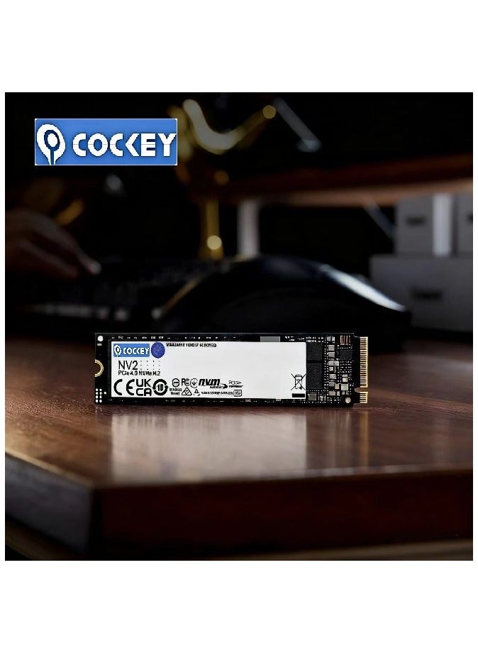 كوكي 2TB 3500MB/s SSD PCIe NVMe Gen4 M.2 مدمج في محرك الأقراص الصلبة، متوافق مع PS5 وأجهزة كمبيوتر سطح المكتب وأجهزة الكمبيوتر المحمولة - Image 1