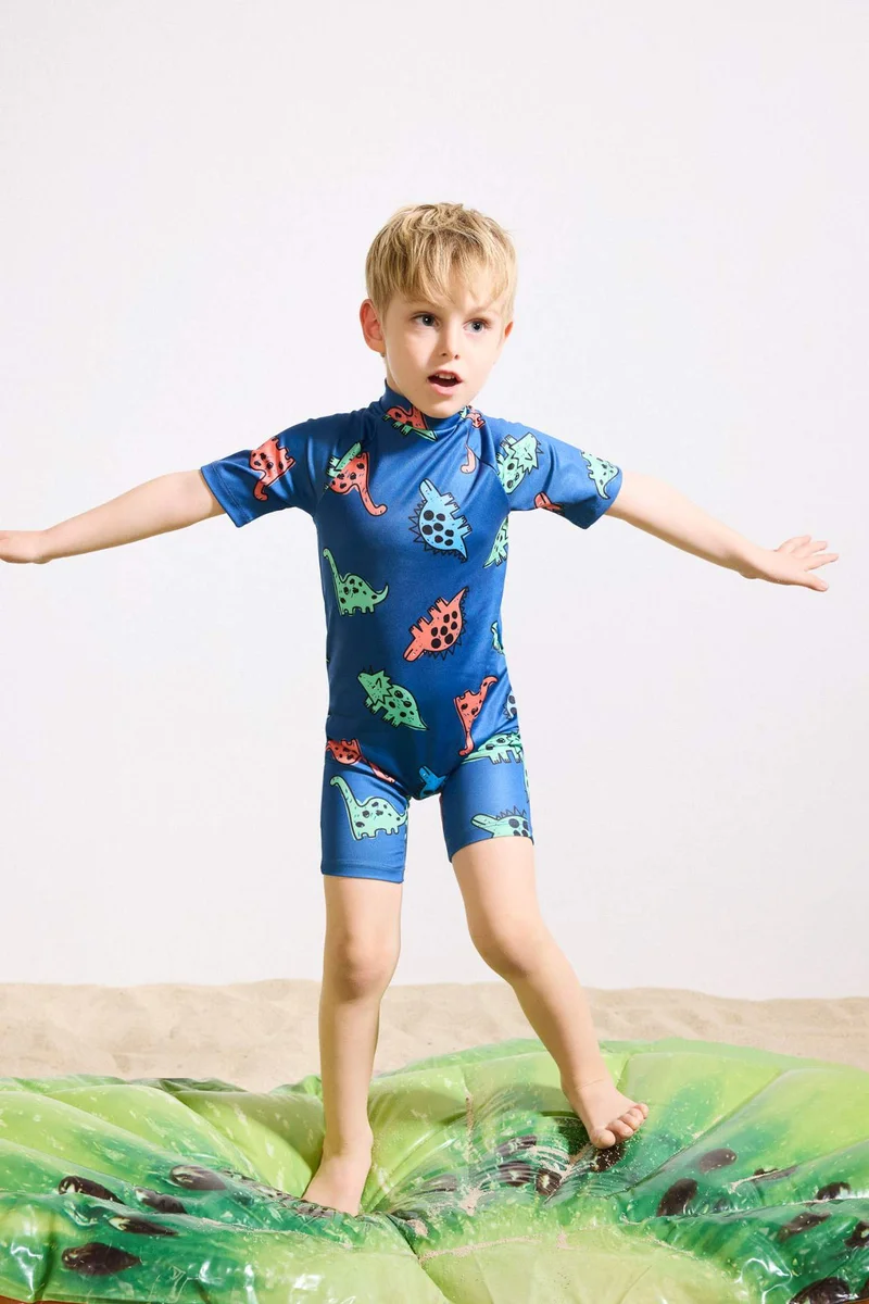 ديفاكتو Baby Boy Slim Fit Printed Swimsuit