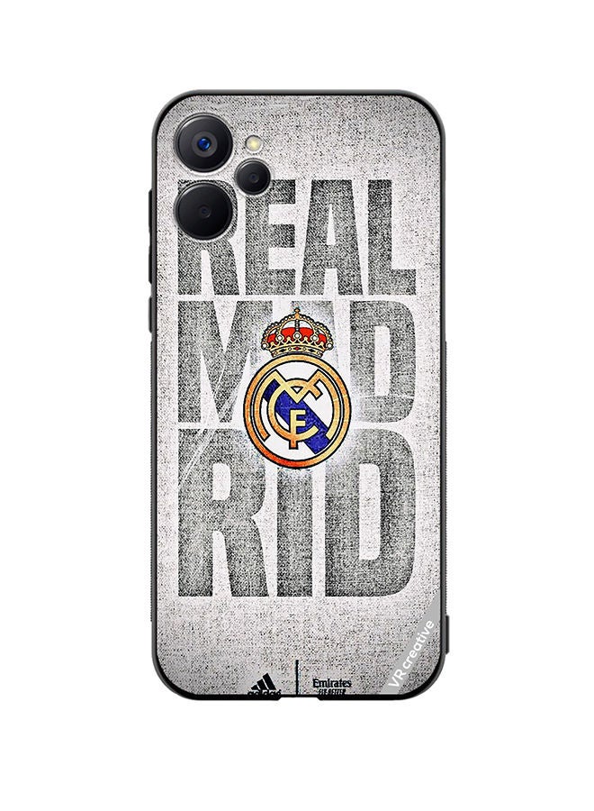 VR CREATIVE Protective Case Cover For Realme 9i 5G Real Madrid Logo Design Multicolour - Image 1