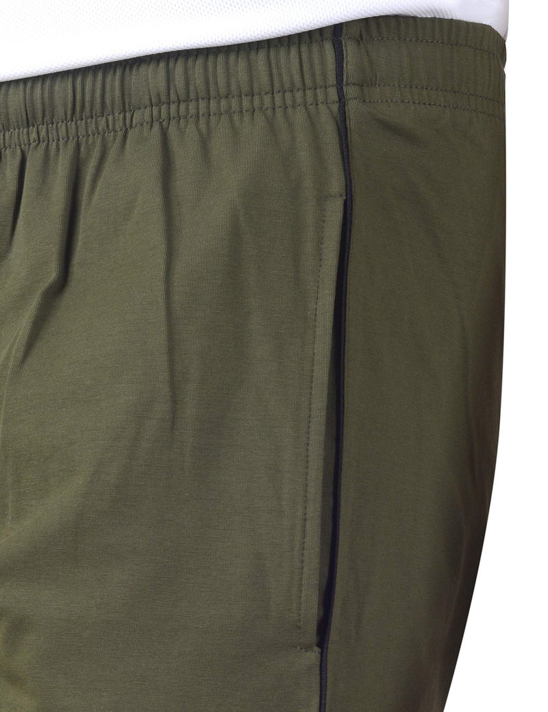 DECISIVE Fitness Sandwich Short, Gym Workout Running Short for Men- Olive (L (30" to 34" Waist)) - Image 5