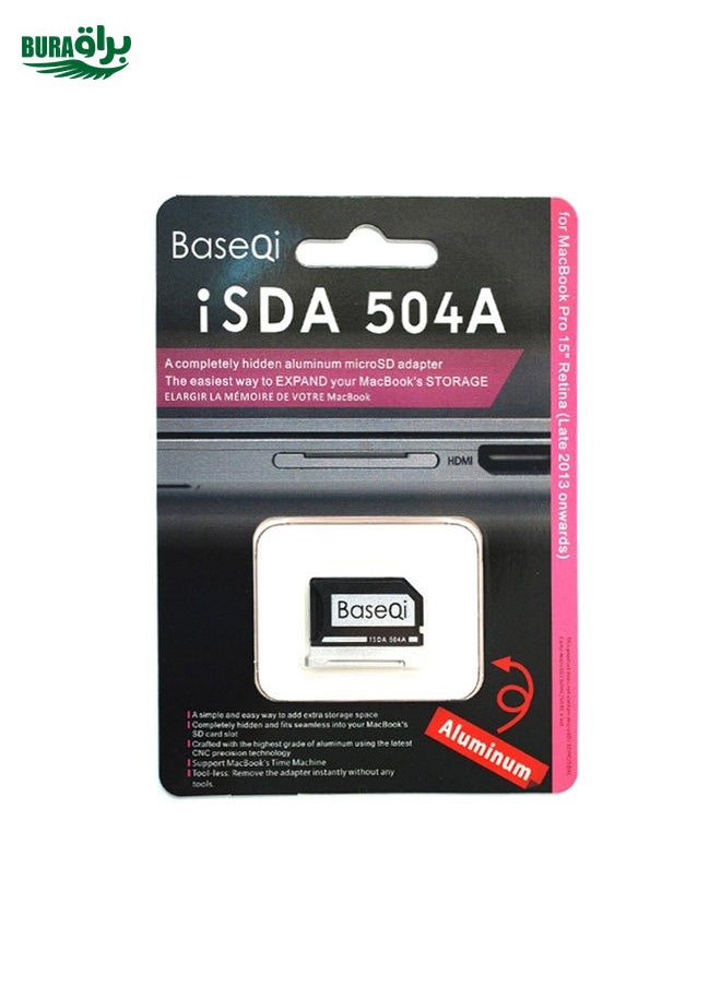 BURAQ BASEQI 504ASV Hidden Aluminum Alloy SD Card Case for Macbook Pro Retina 15 inch (End of 2013 - Mid-2015) Laptops  - Image 3