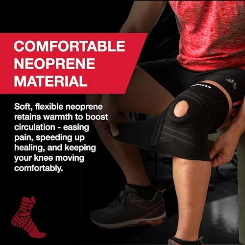 MUELLER Sports Medicine Self Adjusting Knee Brace for Men and Women Knee Stabilizer for Compression and Pain Relief Support Ideal for Arthritis Sprains Black One Size - Image 5