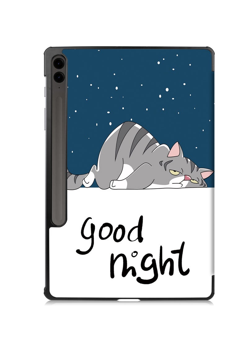 Case for Samsung Galaxy Tab S9 FE Plus 12.4 Inch 2023 SM-X610/SM-X616 Premium Leather Flap Tablet Case with Stand Function Auto Wake/Sleep Cover (Cat) - Image 5