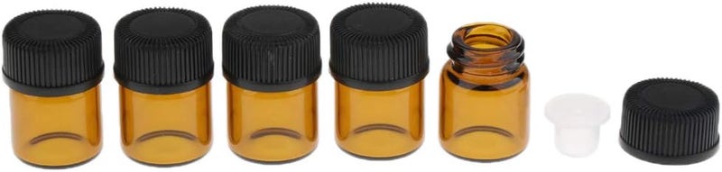 klarako Essential Oils Bottles  Pack of 100 2ml Mini Amber Glass Bottles with Orifice Reducers  Aromatherapy Oils Storage  1ml 2ml 3ml  2ml - Image 2