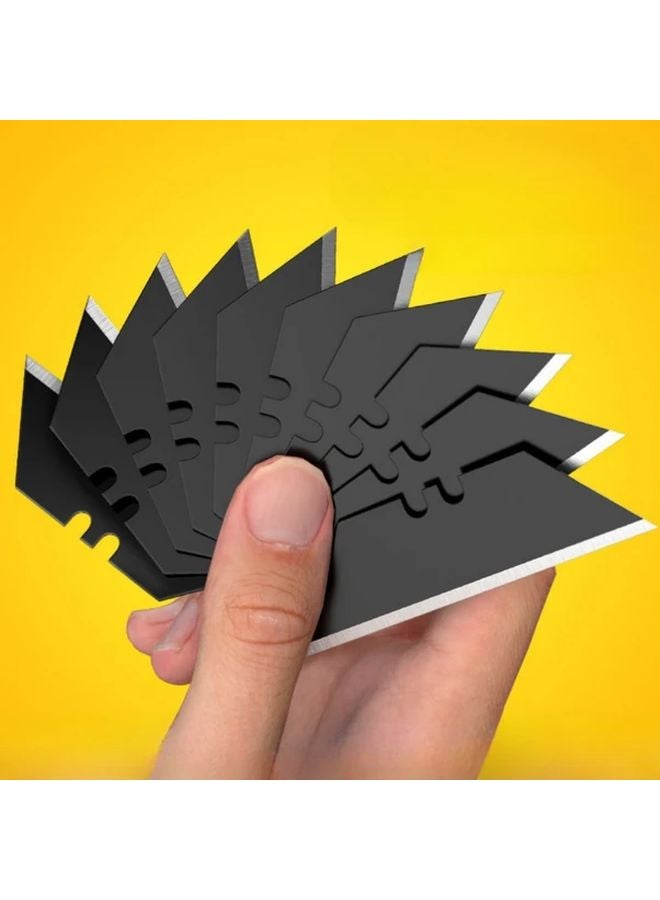 Heavy Duty Metal Trapezoidal Cutting Blades Set Of 10 For Wood Plastic And Soft Metal - Image 3