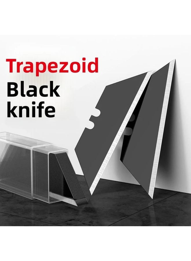 Heavy Duty Metal Trapezoidal Cutting Blades Set Of 10 For Wood Plastic And Soft Metal - Image 4