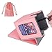 AFIING MTG Deck Box for Commander DisplayCard Deck Box Fits 100 Double Sleeved Cards Magic Commander TCG Card Storage Box with 2 DividersDrawstring Bag and 1 ToploaderPinkgrey - Image 3