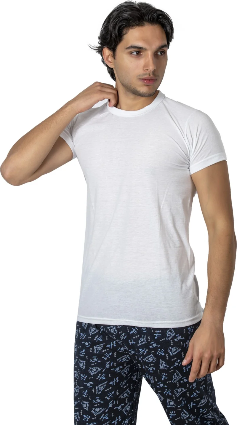 جيزم ايج جييم Gizem Underwear Crew Neck Short Sleeve Undershirt 6 Pack