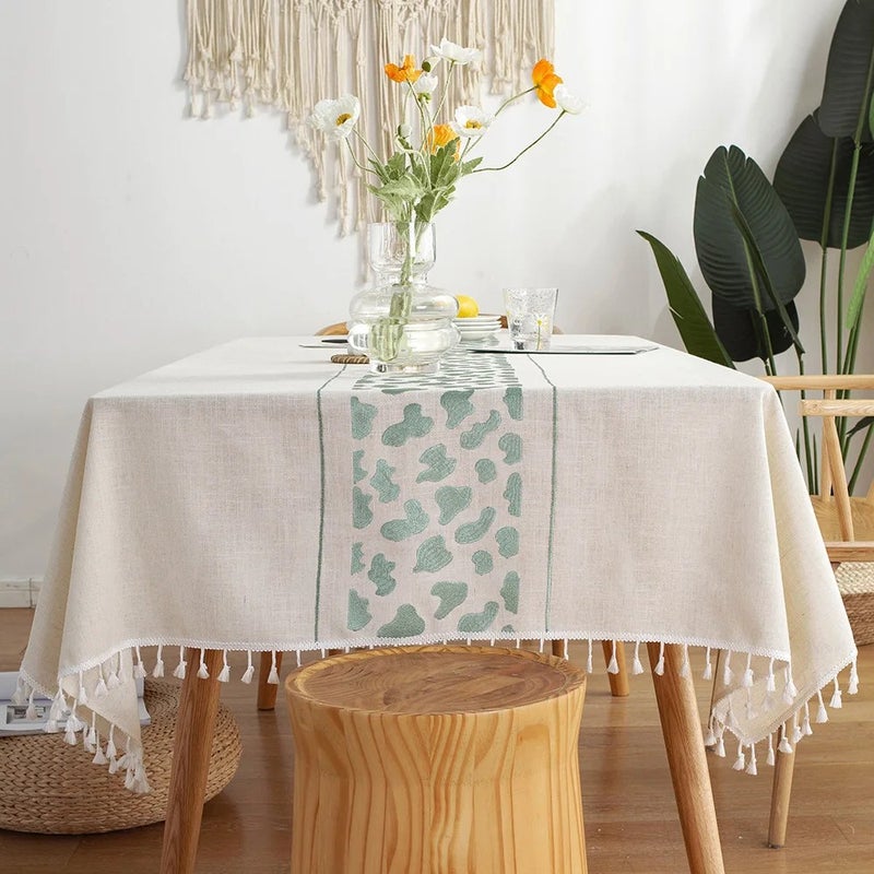 Y&D High Quality Luxury Nordic Cow Print Tablecloth for Home & Outdoor Use – Stylish Table Runner Design - Image 3