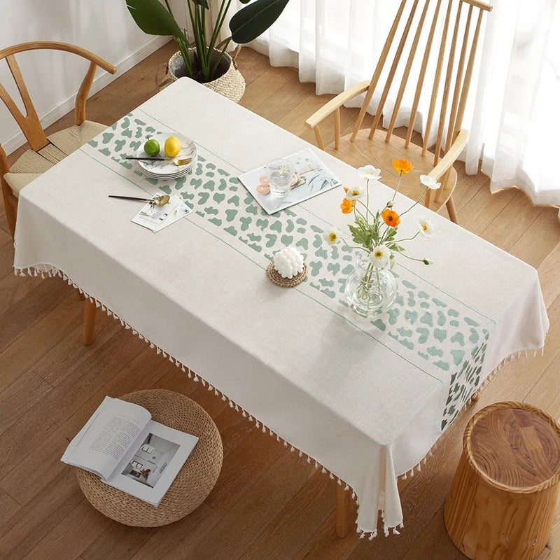 Y&D High Quality Luxury Nordic Cow Print Tablecloth for Home & Outdoor Use – Stylish Table Runner Design - Image 2
