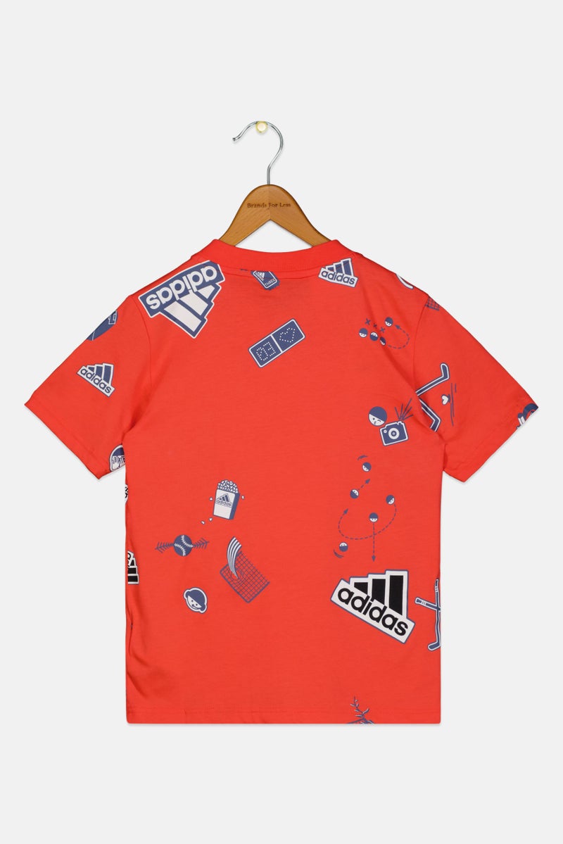 Adidas Kids Boy Short Sleeve Outdoor T-shirt, Multicolor - Image 2