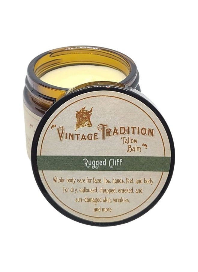vintage tradition - Beef Tallow All Purpose Balm – Healing, Hydrating Musk Skin Care Salve Replaces Body Lotion, Hand Cream, More – Essential Oil, Olive Oil, and Grass-Fed Tallow, 2 fl. oz. - Image 1