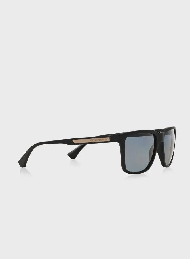 EMPORIO ARMANI  0EA4047 Wayfarer Sunglasses for Men | Best Price UAE