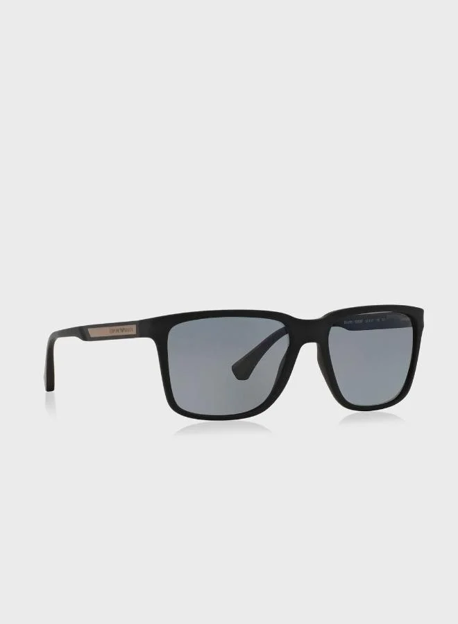 EMPORIO ARMANI  0EA4047 Wayfarer Sunglasses for Men | Best Price UAE