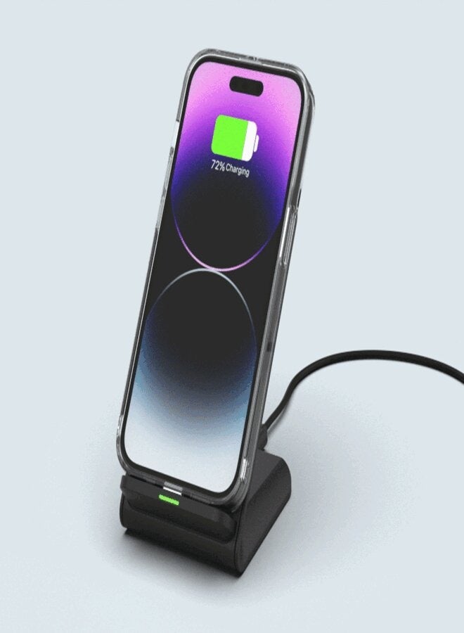 ناشيونال چيوغرافيك ناشيونال جيوجرافيك شاحن لاسلكي ستاند رفيع 15 واط شحن سريع لأيفون  11, 12,  13, 14,  15  ,سامسونج نوت 20 / فولد 4,5 S21,S22, - Image 4