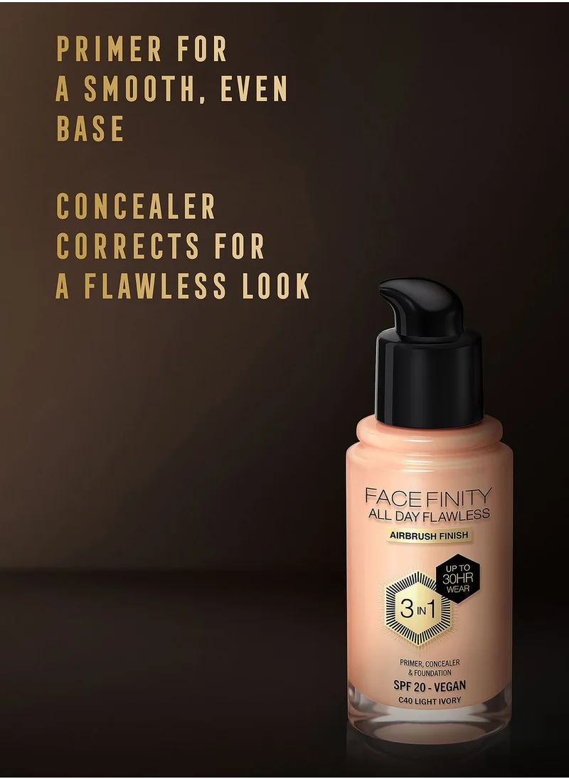 Max Factor Max Factor Facefinity All Day Flawless Foundation - C40 Light Ivory, 30ml