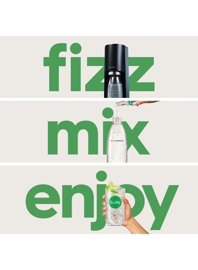 SodaStream Terra Sparkling Water Maker (Black) with CO2, DWS Bottle and Bubly Drop, Battery Powered - Image 3